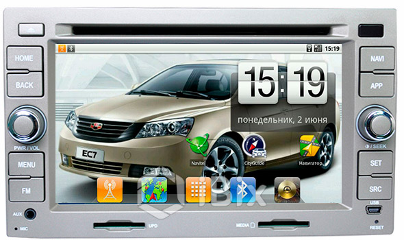 Магнитола iBix Geely Emgrand EC7  Магнитола iBix Geely Emgrand EC7